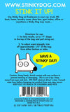 Stinky Dog air freshener aqua scent back package