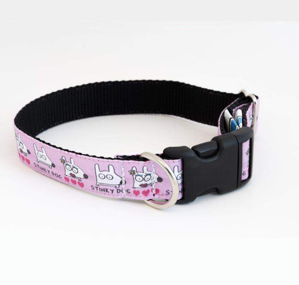 Stinky Dog - Dog Collar | Pink Love