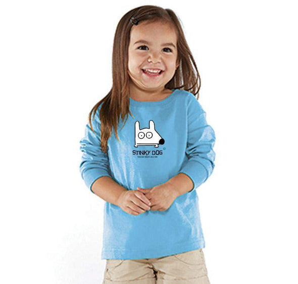 Stinky Dog Toddler Classic Blue Long Sleeve T-Shirt