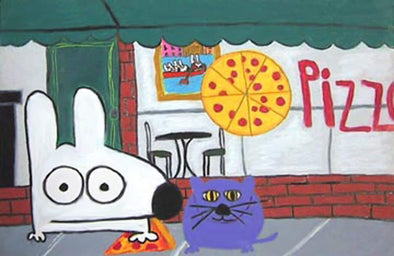 Stinky Dog-Original Art | Stinky Pizza