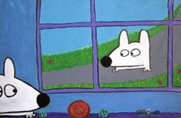 Stinky Dog-Original Art | Stinky Playdate